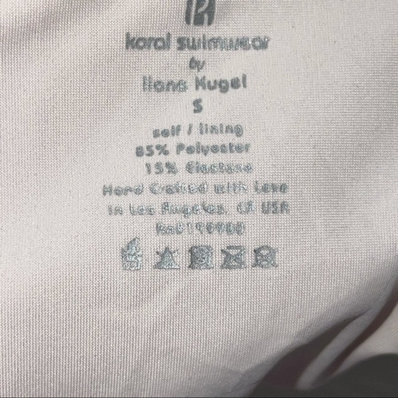 KORAL Swim Bikini Set Bandeau Top Tie Bottoms S/M - Picture 14 of 17